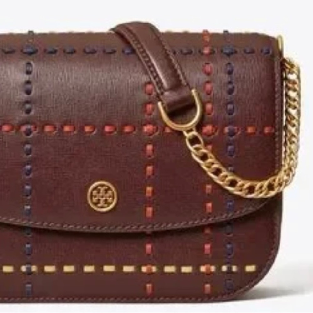 Tory Burch Multicolor Crossbody Bag with Gold Chain
